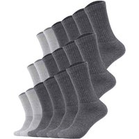 S.OLIVER s.Oliver Unisex Socken, 18er Pack - Essentials Tennis Socks, einfarbig, Größe 35-38 in Grau