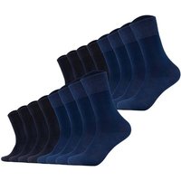 S.OLIVER s.Oliver Unisex Socken, 16er Pack - Kurzsocken, einfarbig, Größe 39-42 in Blau