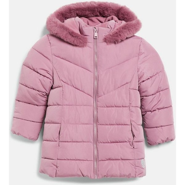 s.Oliver Winterjacke Outdoor-Mantel Wetterfester Wintermantel mit Plüsch-Detail