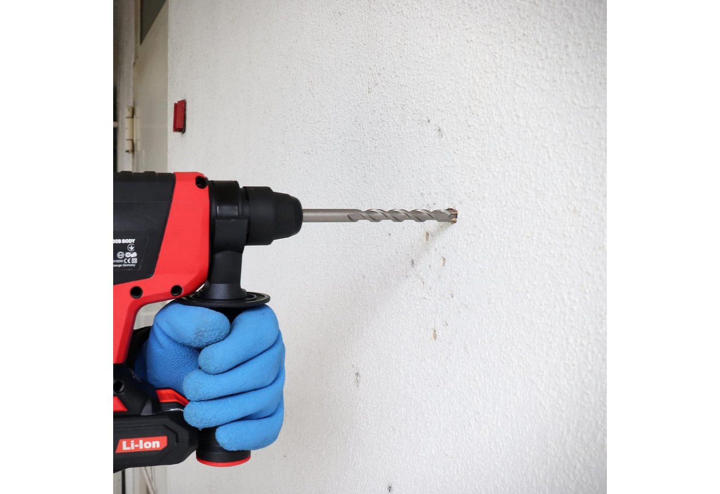 S&R Hammerbohrer Set Meister - SDS Plus, 4plus Zentro, 4 Schneiden Geometrie, (Set, 7-tlg: 5, 6, 8, 10, 12 mm x 160 mm), für Stahlbeton, (armierten) Beton, Stei – Bild 5 von 5
