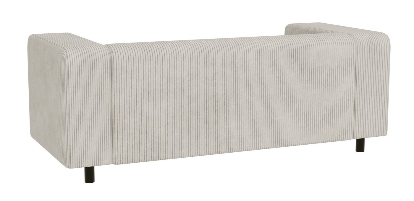 S-Style Möbel 2-Sitzer Sofa Gustav aus Cord-Stoff mit bequemem Sitz, mit Wellenfederung – Bild 5 von 5