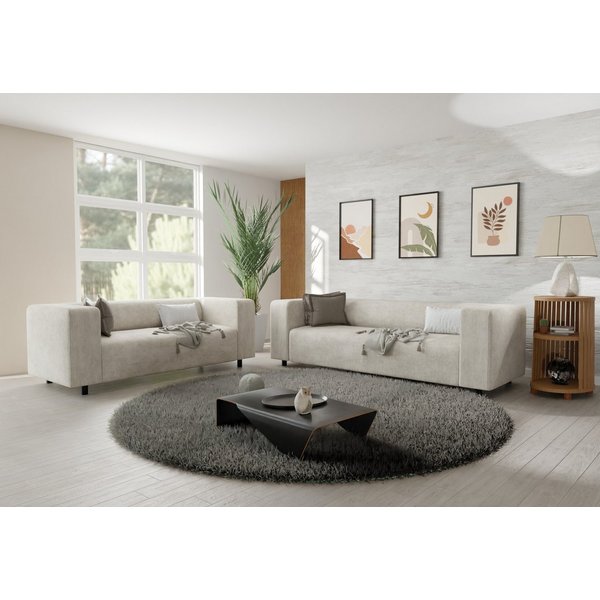 S-Style Möbel Polstergarnitur 3+2 Gustav aus Cord-Stoff mit bequemem Sitz, (1x 3-Sitzer-Sofa, 1x 2-Sitzer-Sofa)