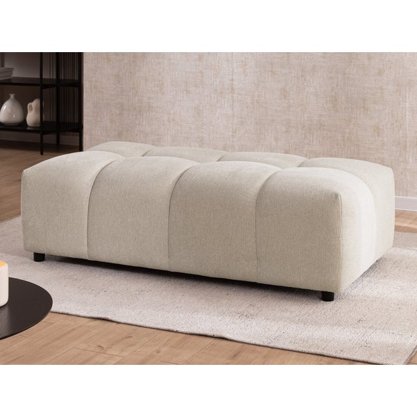 S-Style Möbel Polsterhocker Bubble mit Sitzfläche in Bubble-Optik aus weichem Strukturstoff (1 x Hocker), mit Wellenfederung