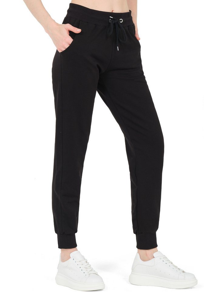 S&S Sweathose Jogginghose Damen Baumwolle (Packung, 1-tlg., jogginghose für damen) Laufhose Sweatpants Trainingshose – Bild 3 von 5