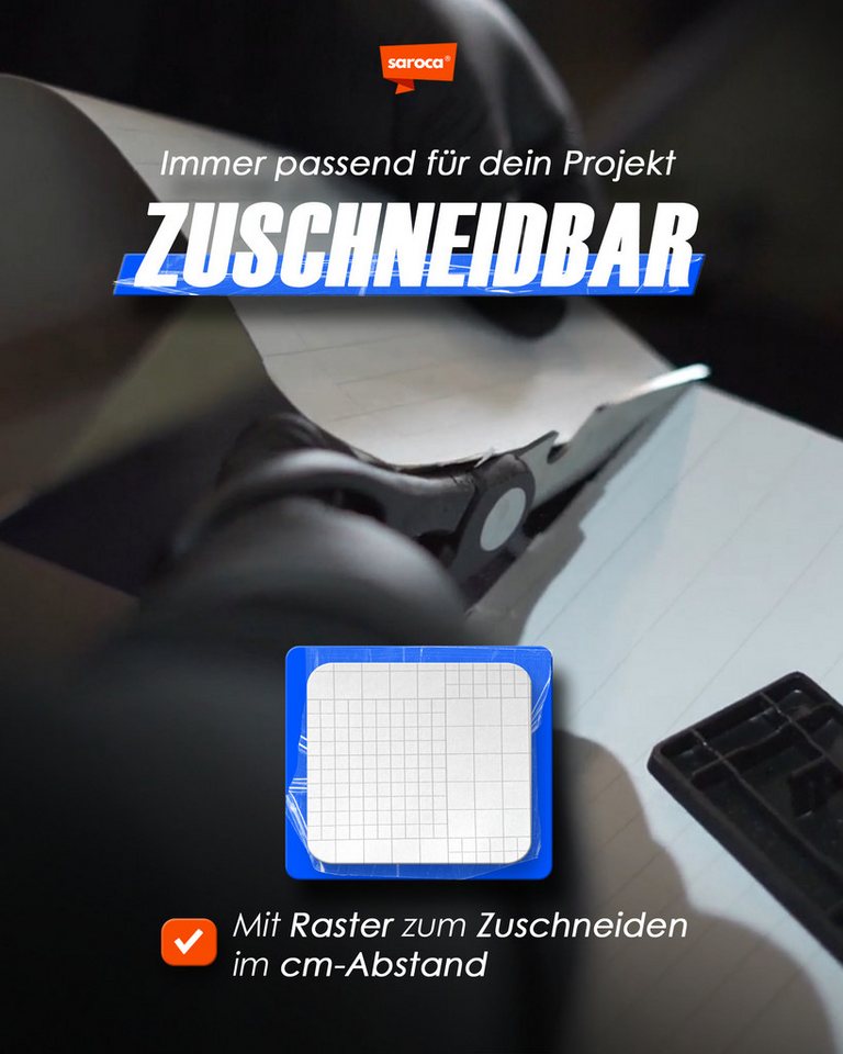 sa roca Stoff in Wildlederoptik selbstklebend - Mikrofaserstoff für Auto Innenraum, Hochwertige Autofolie für individuelle Premium-Optik – Bild 4 von 5
