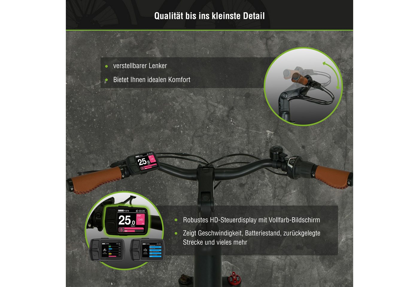 SachsenRAD E-Bike Cityrad C5 Centro II mit Diebstahlsicherung, 8 Gang Shimano, Kettenschaltung, Mittelmotor, 522 Wh – Bild 4 von 5