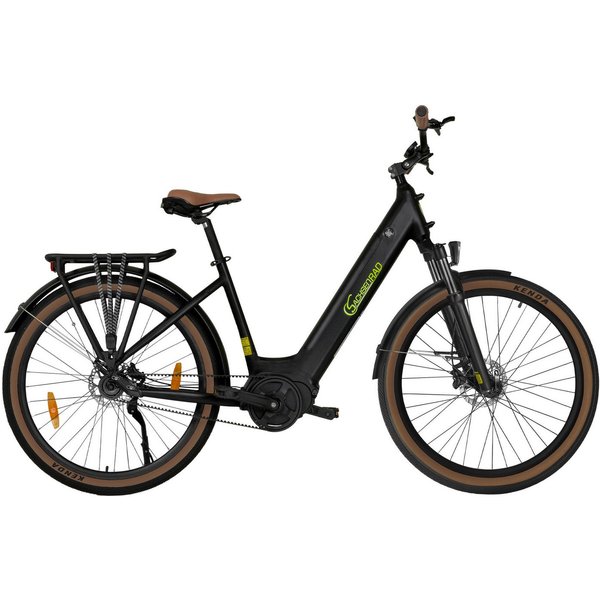 SachsenRAD E-Bike Cityrad C5R, 1 Gang Shimano keine Schaltwerk, ohne Schaltung, Mittelmotor, 470 Wh, TFT Farb-LCD-Display, Fahrmodus Pedelec, LED-Frontlicht, Al