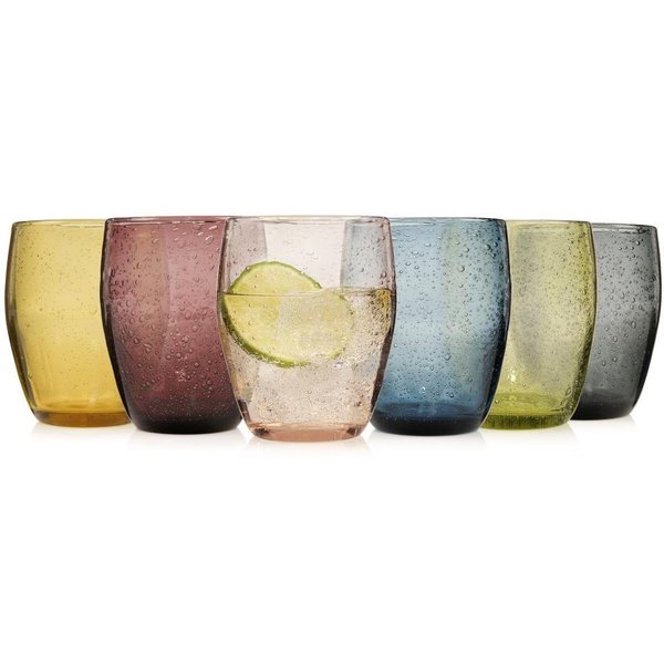 SÄNGER Gläser-Set London Trinkgläser Set, 6-tlg., Glas, 250 ml, spülmaschinengeeignet, Tropfstruktur