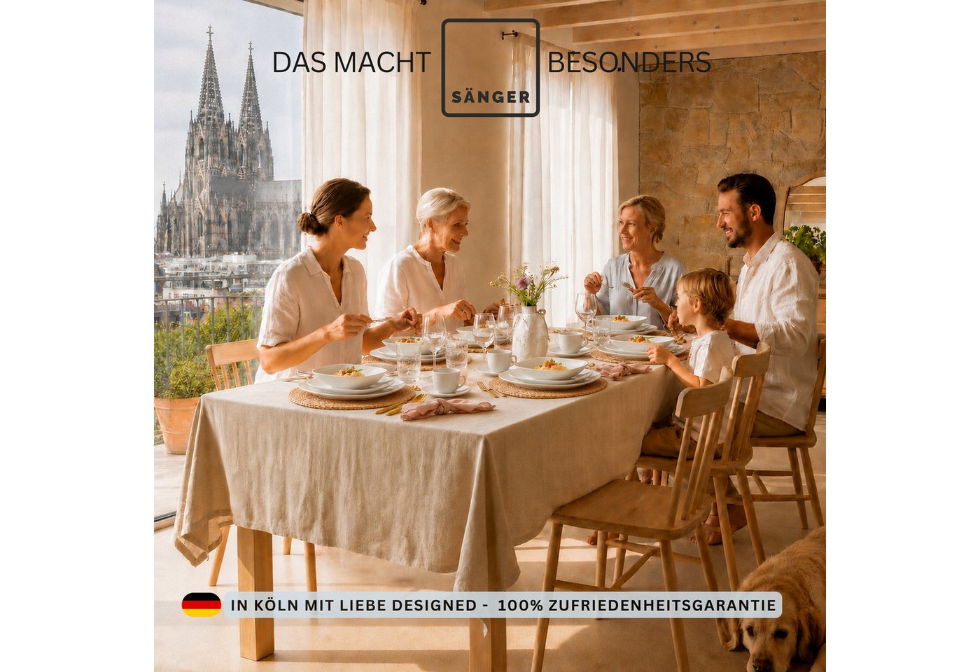 SÄNGER Tafelservice Bilgola Geschirrset, Weiß (18-tlg), 6 Personen, Porzellan, Premium Collection – Bild 5 von 5