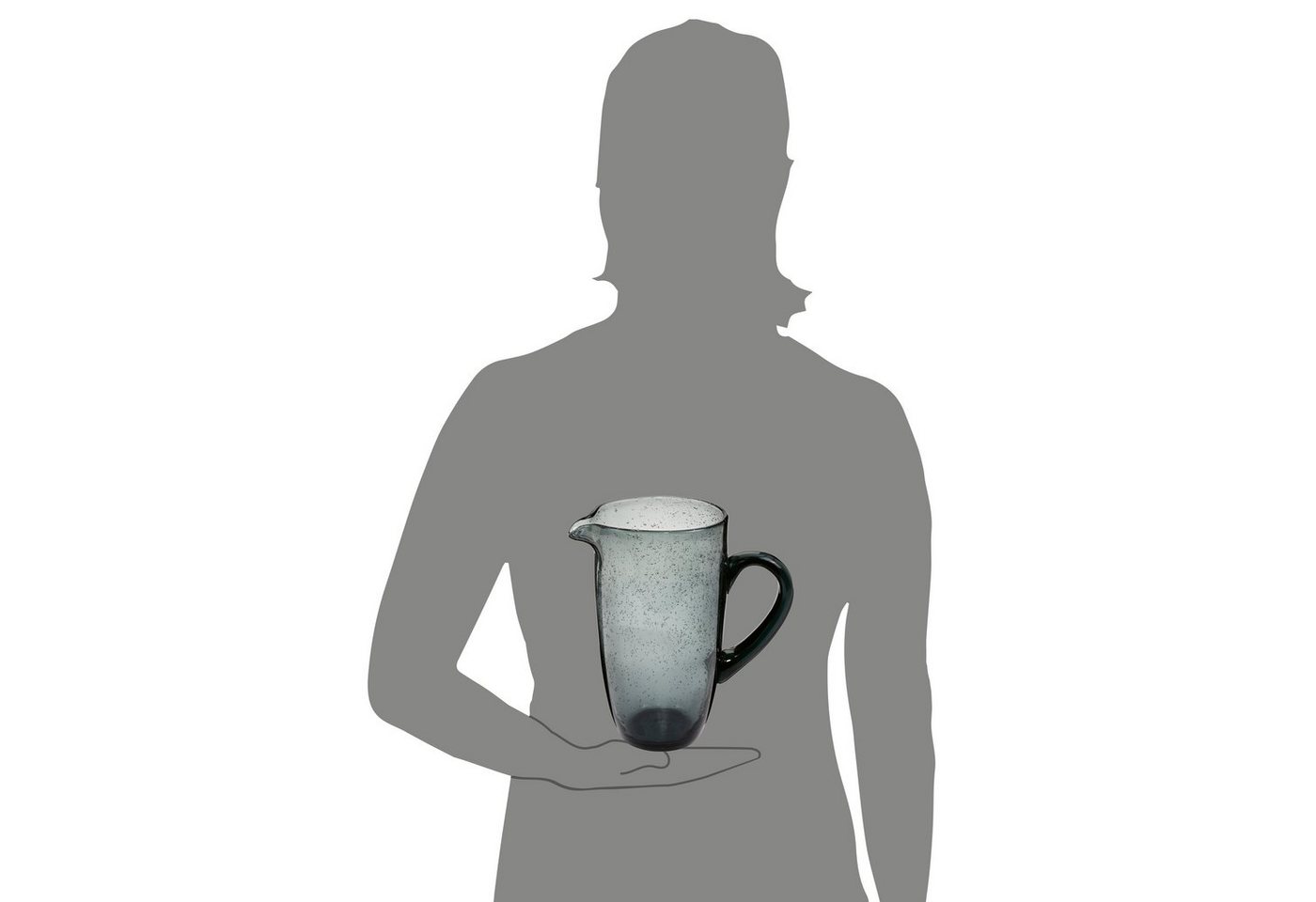 SÄNGER Wasserkaraffe London, (1-tlg., 1x Glaskrug), 1150 ml, spülmaschinengeeignet – Bild 4 von 5