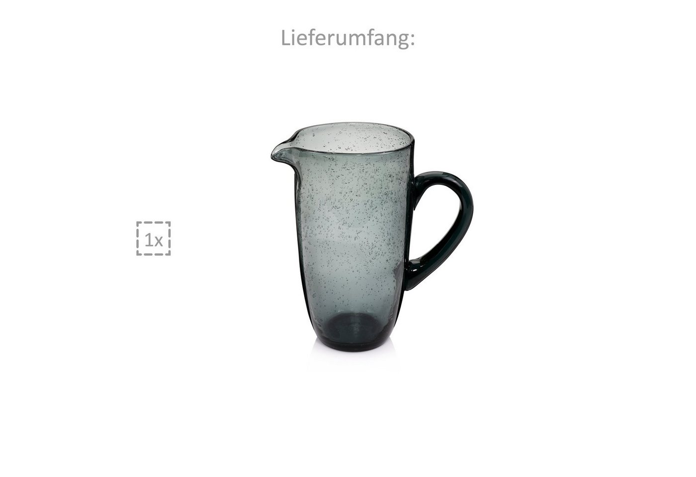 SÄNGER Wasserkaraffe London, (1-tlg., 1x Glaskrug), 1150 ml, spülmaschinengeeignet – Bild 5 von 5
