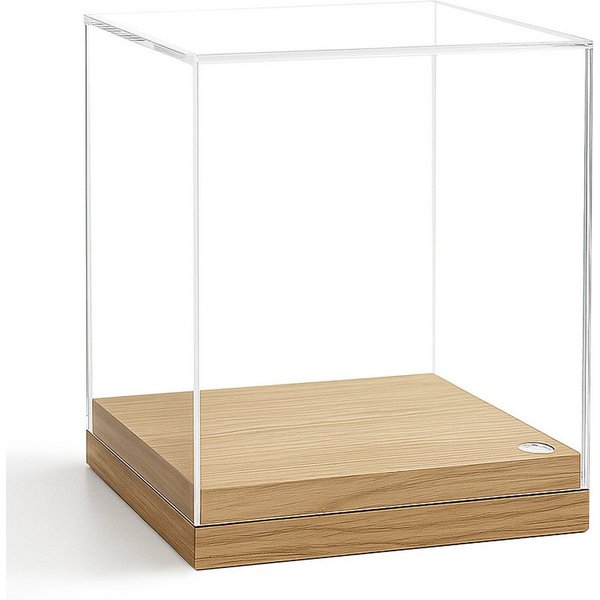 Safe-Album Vitrine SAFE Acryl-Vitrinen mit Eichenboden Schaukasten 120 x 120 x 130 mm