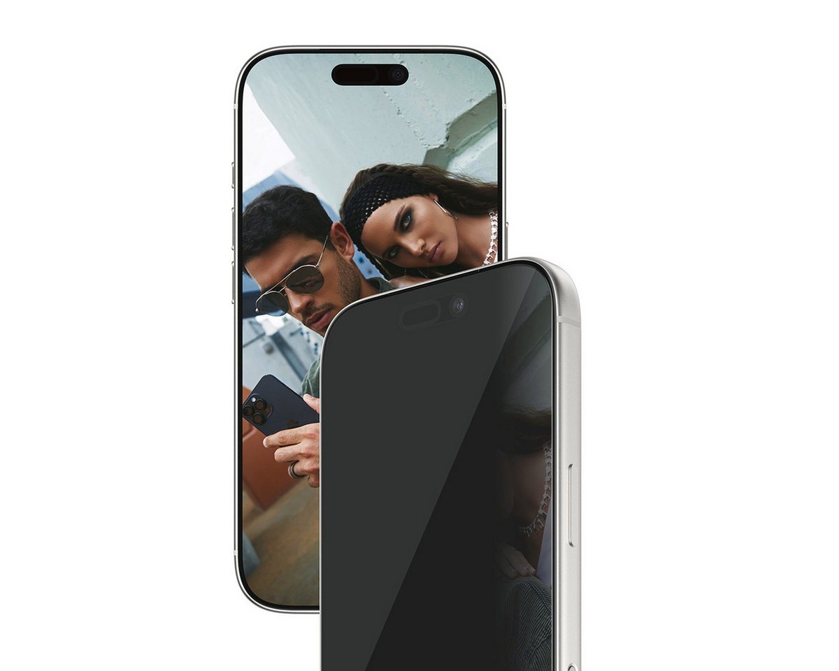 SAFE by PanzerGlass Displayschutzglas Side-View Privacy Screen Protector für Apple iPhone 17 Pro, Displayschutzfolie, Schutzfolie, Bildschirmschutz, kratz- & st – Bild 4 von 5