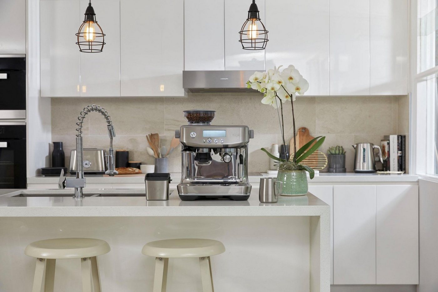 Sage Espressomaschine »The Barista Pro, SES878BSS4EEU1«, Gebürstetes Edelstahl – Bild 5 von 5