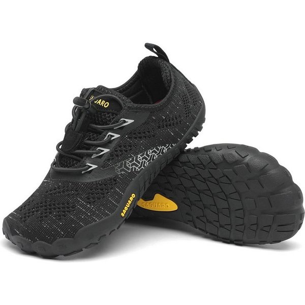SAGUARO Smart I (flexible Sohle, Zero Drop) schwarz Kinder Barfußschuh