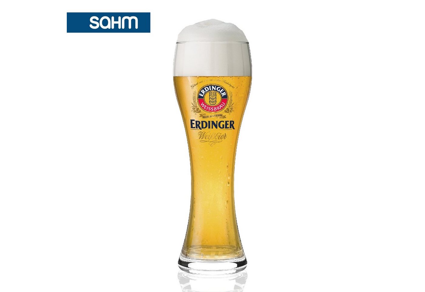 SAHM Bierglas Original ERDINGER Weizenbierglas 0,5 l Set - 6 Weizenbiergläser 0,5 l, Edles Glas, 100% recycelbar – Bild 5 von 5