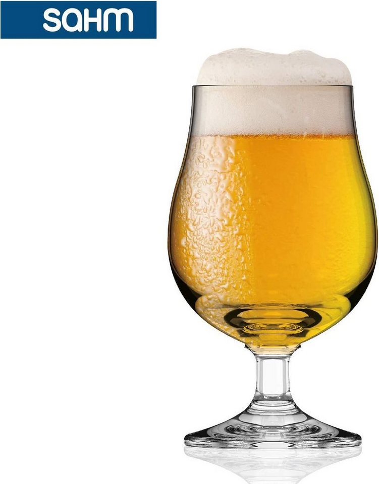 SAHM Bierglas Pokal Biergläser 0,3 Liter 6 Stück - Biertulpe, Edles Glas, 100% recycelbar – Bild 2 von 5