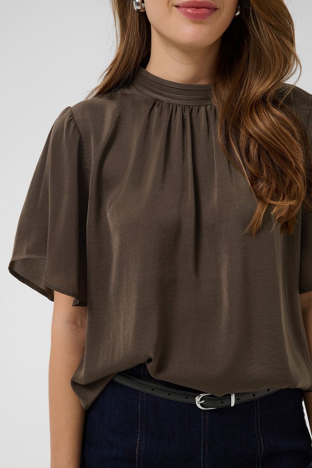 Saint Tropez Kurzarmbluse AileenSZ Flared Blouse Kunstfaser, Regular fit – Bild 4 von 5