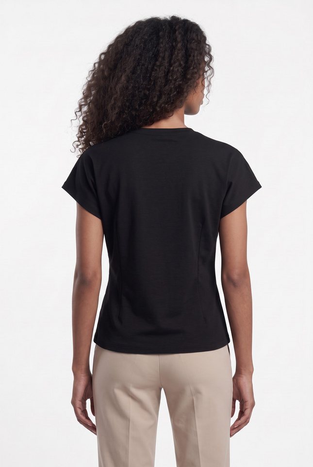 Saint Tropez Kurzarmbluse TheoSZ Blouse Materialmix, Fitted – Bild 3 von 5