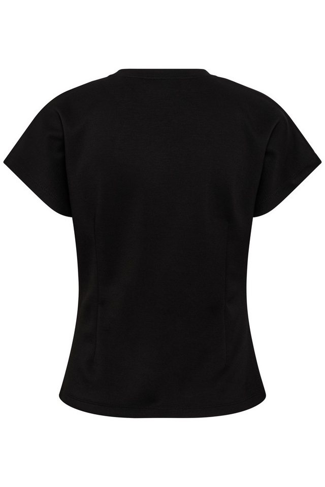 Saint Tropez Kurzarmbluse TheoSZ Blouse Materialmix, Fitted – Bild 5 von 5