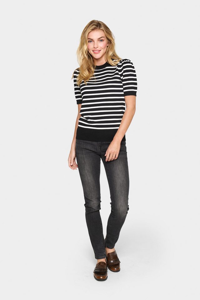 Saint Tropez Kurzarmpullover MilaSZ SS Striped – Bild 4 von 5