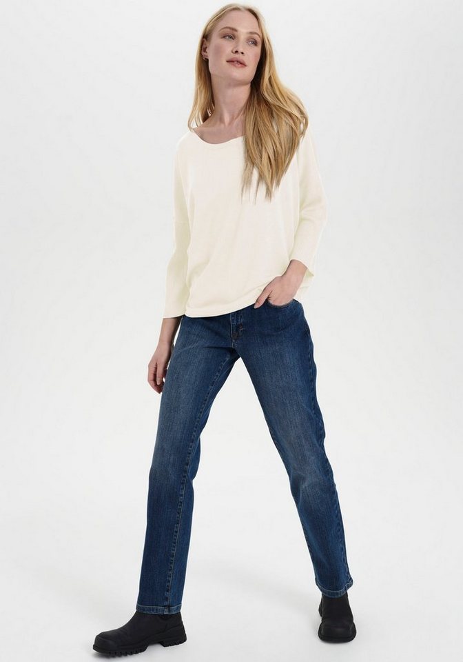 Saint Tropez Rundhalspullover A2561, MilaSZ R-Neck Viskosemischung, Casual fit – Bild 3 von 5