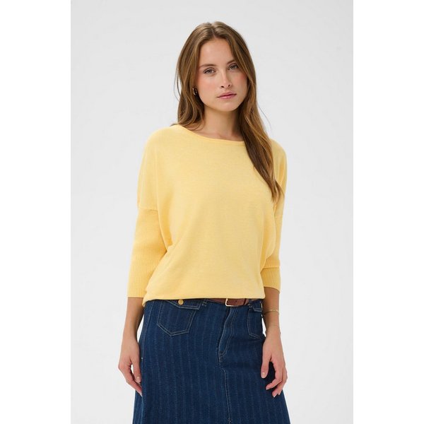 Saint Tropez Rundhalspullover A2561, MilaSZ R-Neck Viskosemischung, Casual fit