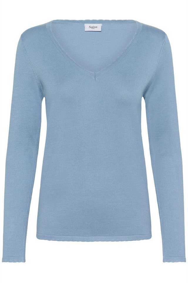Saint Tropez Strickpullover MilaSZ LS V-Neck Pullover Viskosemischung, Regular fit – Bild 5 von 5