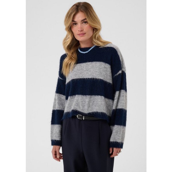 Saint Tropez Strickpullover TayzieSZ Pullover Materialmix, Oversize fit