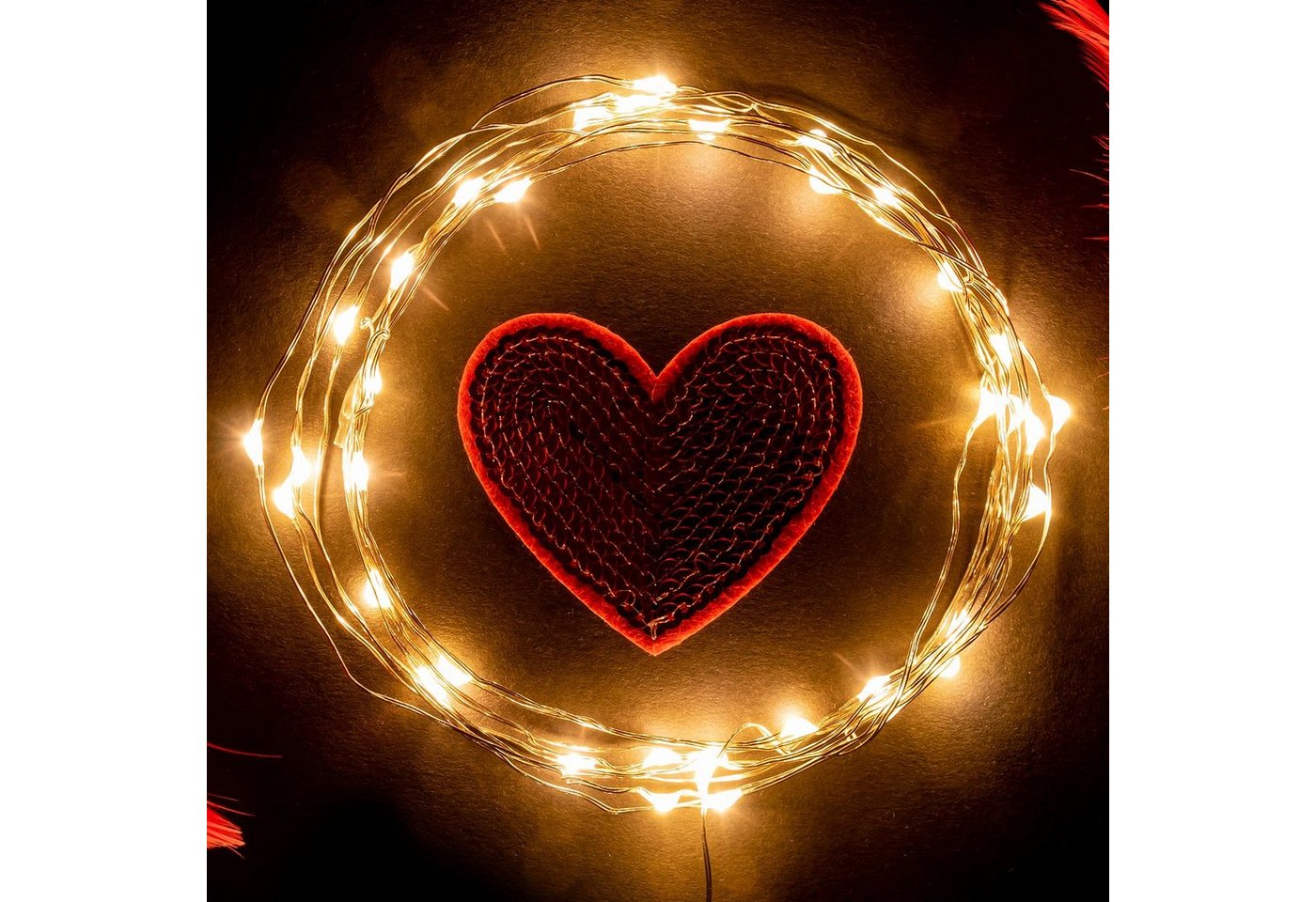 Salcar Lichterkette LED Kupfer Lichterkette Weihnachtsbeleuchtung für Innen & Außen Deko, 10m 100 LED Silberfarbener-Kupferdraht, USB, Warmweiß – Bild 2 von 5