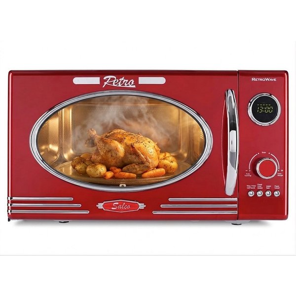SALCO Mikrowelle, Mikrowelle, Grill, 23,00 l, Einfache Handhabung 900W Grill 12 Garfunktionen Express-Funktion