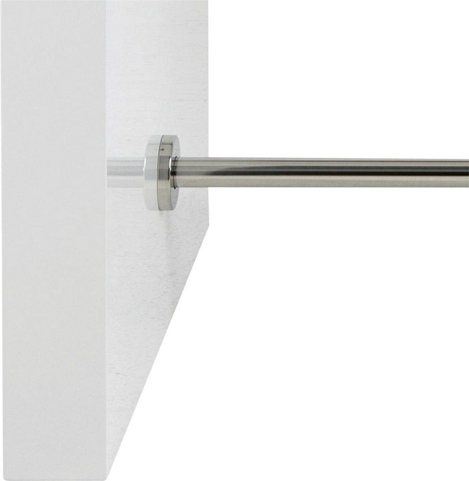 SalesFever Bartisch Hochtisch im eleganten Stil, Edle Querstrebe in Chromoptik aus rostfreiem Stahl – Bild 4 von 5