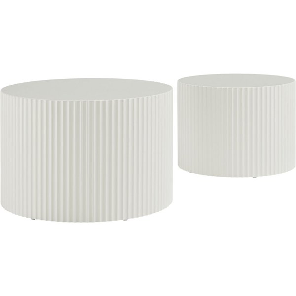 SalesFever Couchtisch New Orleans stilvoller Couchtisch (Set, 2-St), mit umlaufender Rillenstruktur