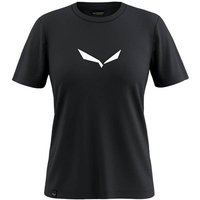 SALEWA Damen Shirt SOLID DRI-REL, Größe 42 in Schwarz
