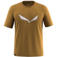 SALEWA Herren Shirt SOLIDLOGO DRI-REL, Größe 3XL in Braun