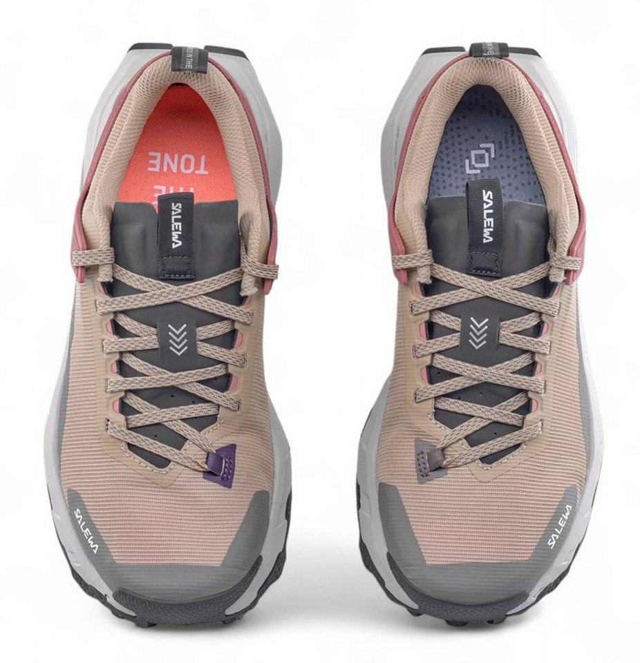 Salewa Pedroc 2 Powertex (Speed-Hiking, wasserdicht) beige/rosa/grau Damen Wanderschuh – Bild 3 von 5