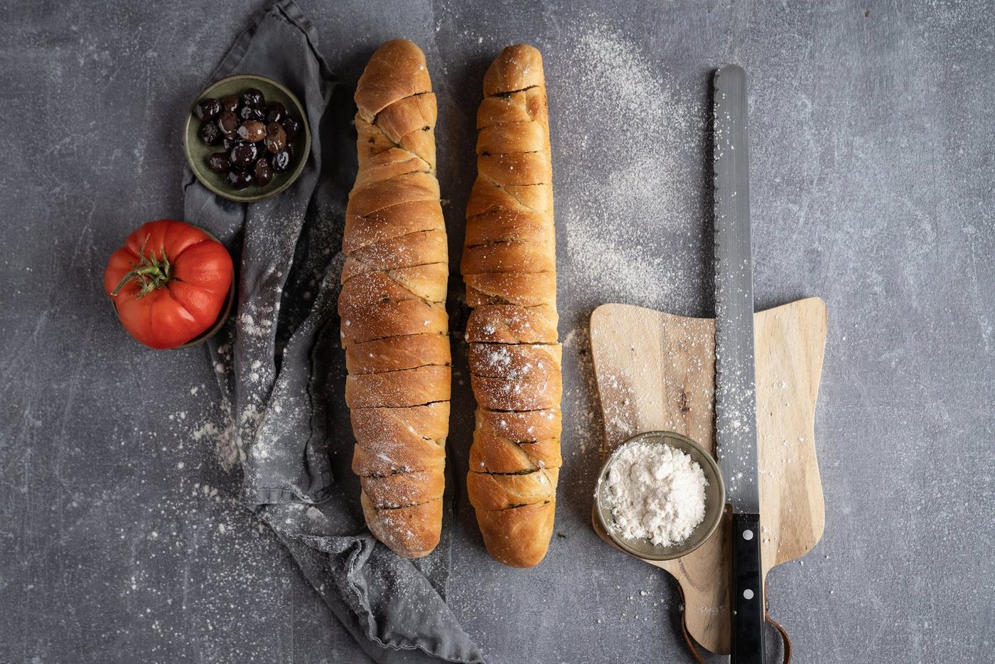 Sallys Baguetteblech Antihaft, Spülmaschinengeeignet, für 2 Baguettes, Abgekupfert – Bild 4 von 5