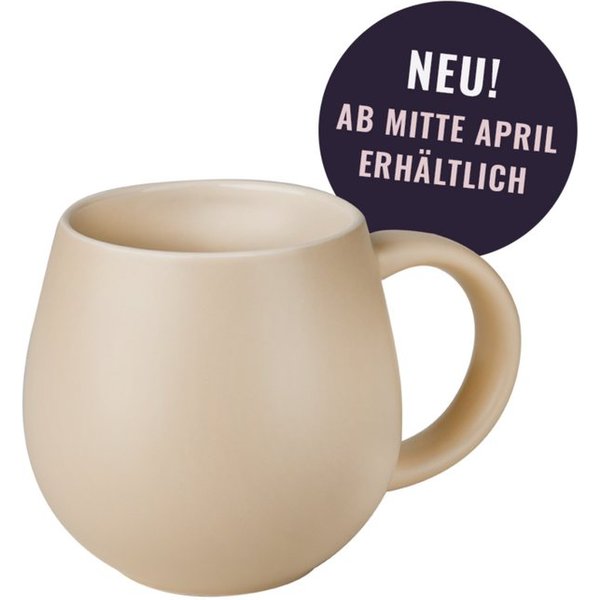 Sallys Tasse Belly Mug, handgemacht aus 400 ml, langer Wärmespeicher durch 100 % Steingut