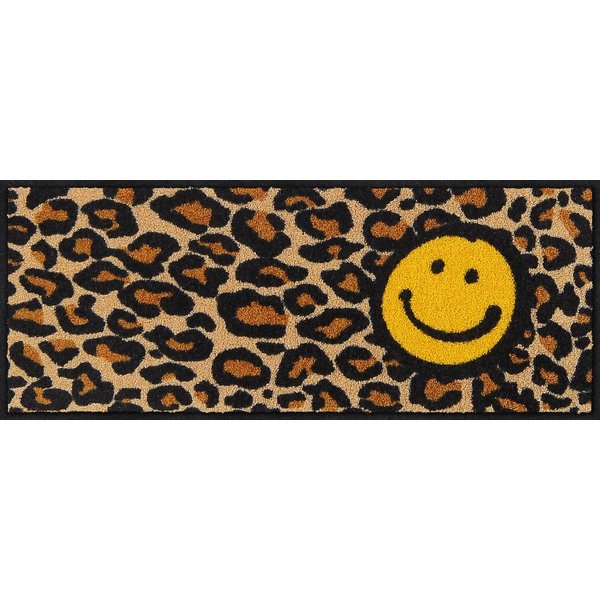 Salonloewe Fußmatte Fußmatte "Smile Leo", eckig, Höhe: 7 mm, Motiv