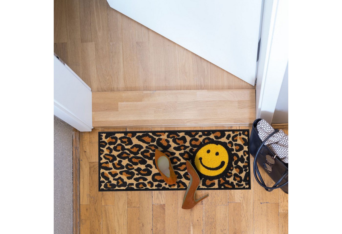 Salonloewe Fußmatte Fußmatte "Smile Leo", eckig, Höhe: 7 mm, Motiv – Bild 2 von 2