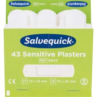 Salvequick Pflaster-Strips Vlies "REF 6943" 43 Stk., 7,2 x 1,9/2,5 cm