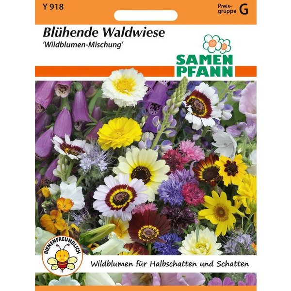 SAMEN PFANN Blumensamen Blühende Waldwiese - Blumenmischung Saatgut Samen