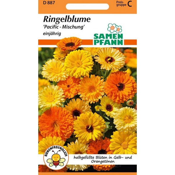 SAMEN PFANN Blumensamen Ringelblume, Mischung - Ringelblume-Samen Saatgut Samen, Calendula officinalis