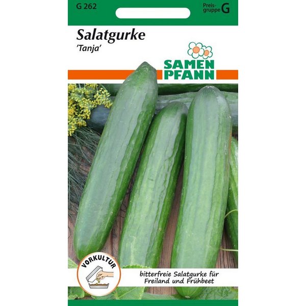 SAMEN PFANN Gemüsesamen Salatgurke, Tanja - Gurken-Samen Saatgut Samen, Cucumis sativus