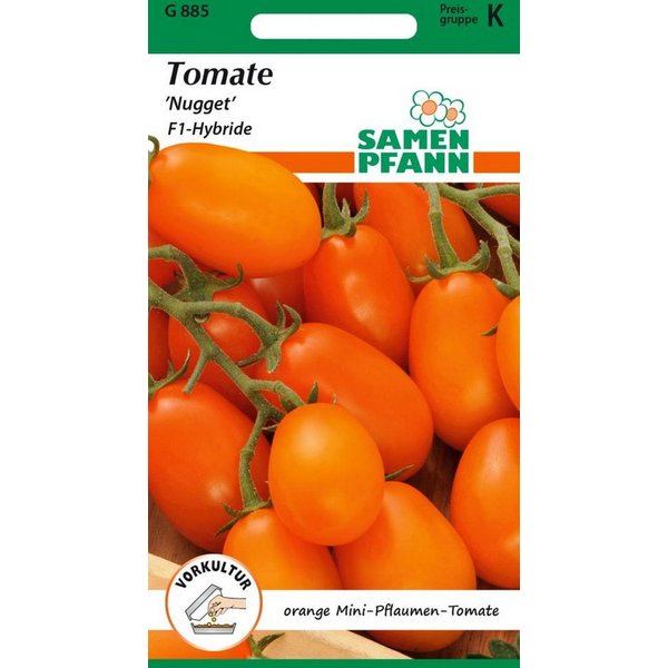 SAMEN PFANN Gemüsesamen Tomate, Nugget F1 - Saatgut Tomaten Samen, Solanum lycopersicum