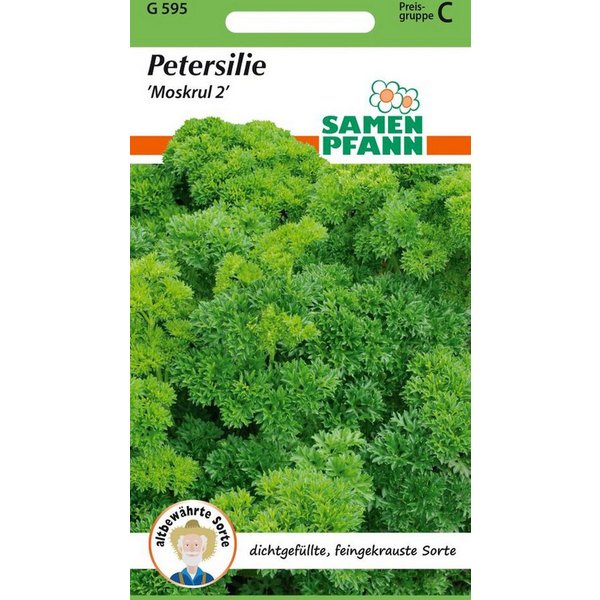 SAMEN PFANN Kräutersamen Petersilie, Mooskrause - Gewürz Petersilien-Samen Saatgut Samen, Petroselinum crispum