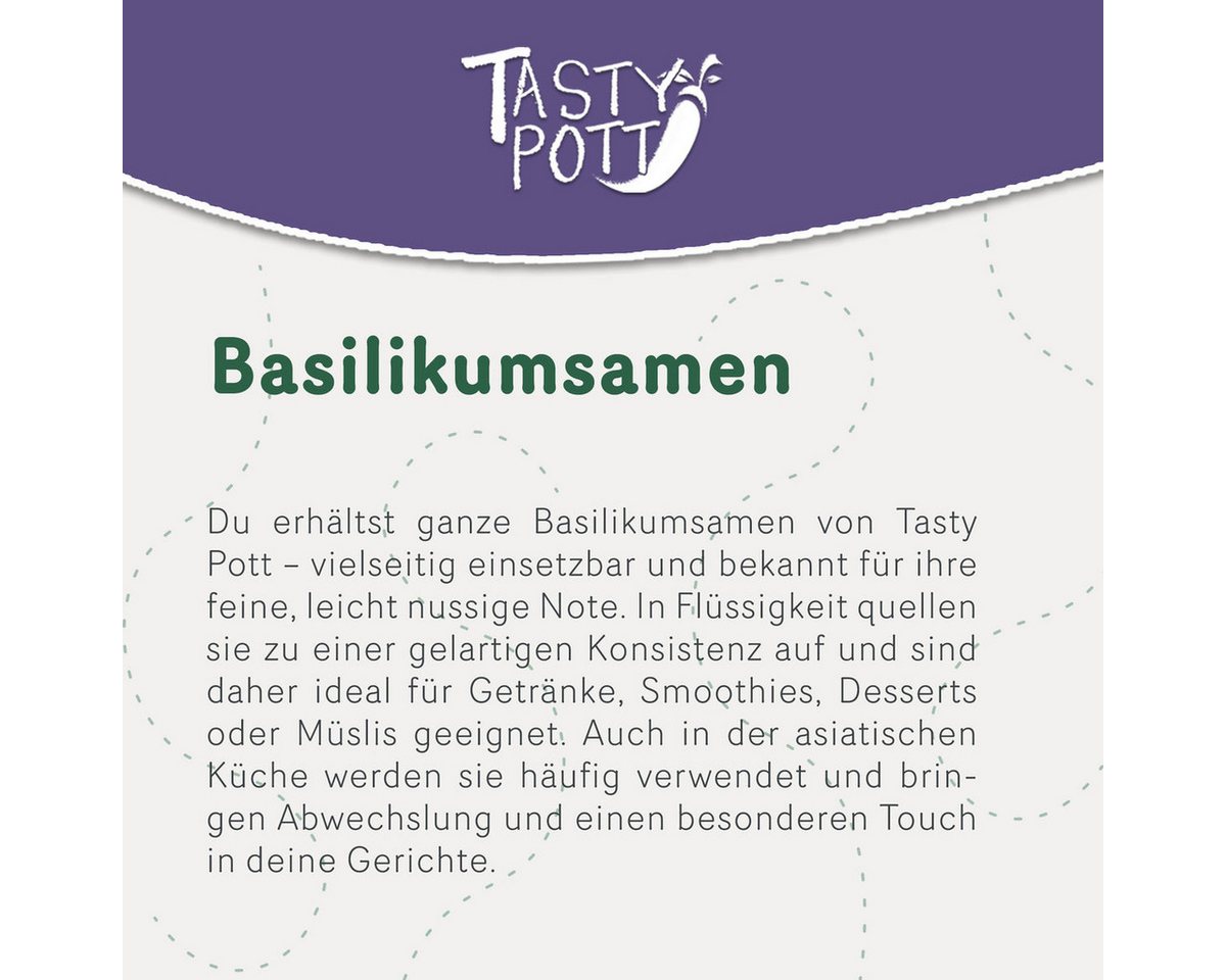 Tasty Samen Tasty Pott Basilikumsamen - im Beutel – Bild 2 von 5