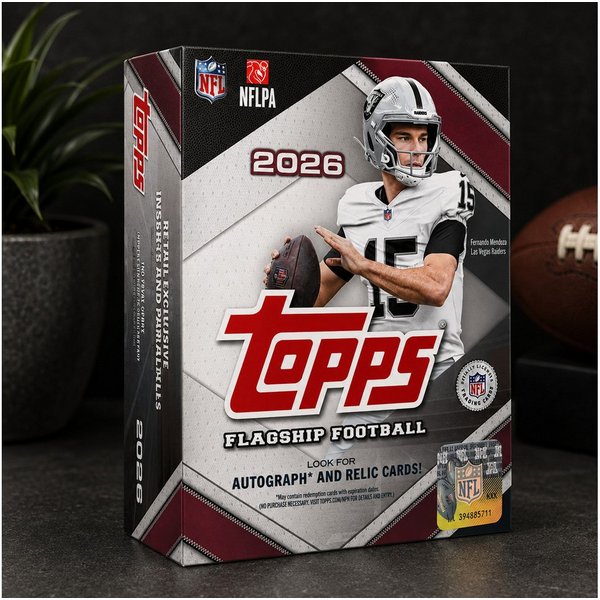Topps Sammelkarte 2026 Topps Flagship NFL Mega Box Englisch