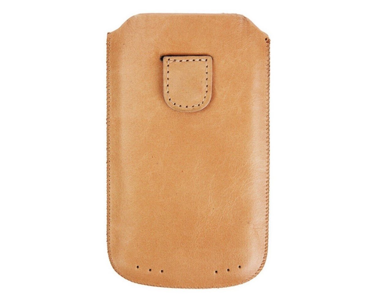 Samsonite Handyhülle Leder Universal Pouch Tasche Toledo Beige M, hochwertige Schutz-Hülle Etui für klassisches Handy MP3-Player – Bild 2 von 4