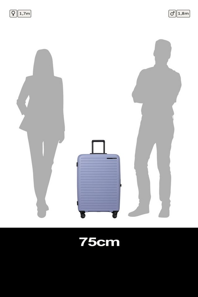 Samsonite Hartschalen-Trolley RESTACKD, verschiedene Größen und Farben, 4 Rollen, Unisex Koffer für Ferien und Geschäftsreise, mit Volumenerweiterung – Bild 2 von 5